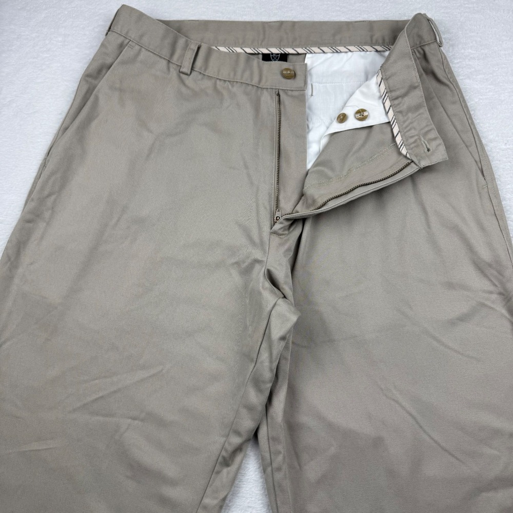 Nike Golf Chino Pants Mens 36x32 Khaki Tan Straight Leg Flat Front Twill